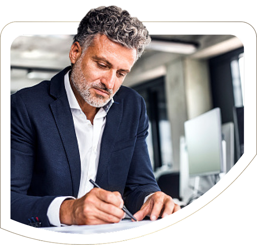 Business professional at desk